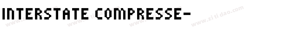 Interstate Compresse字体转换